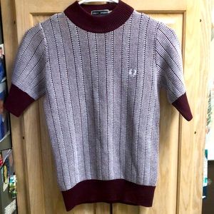 Women’s Fred Perry short sleeve sweater